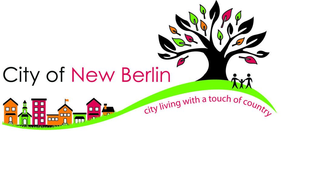 City of New Berlin Logo, City living with a touch of country