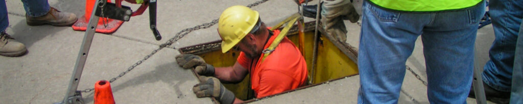 Employee Entering a Confined Space